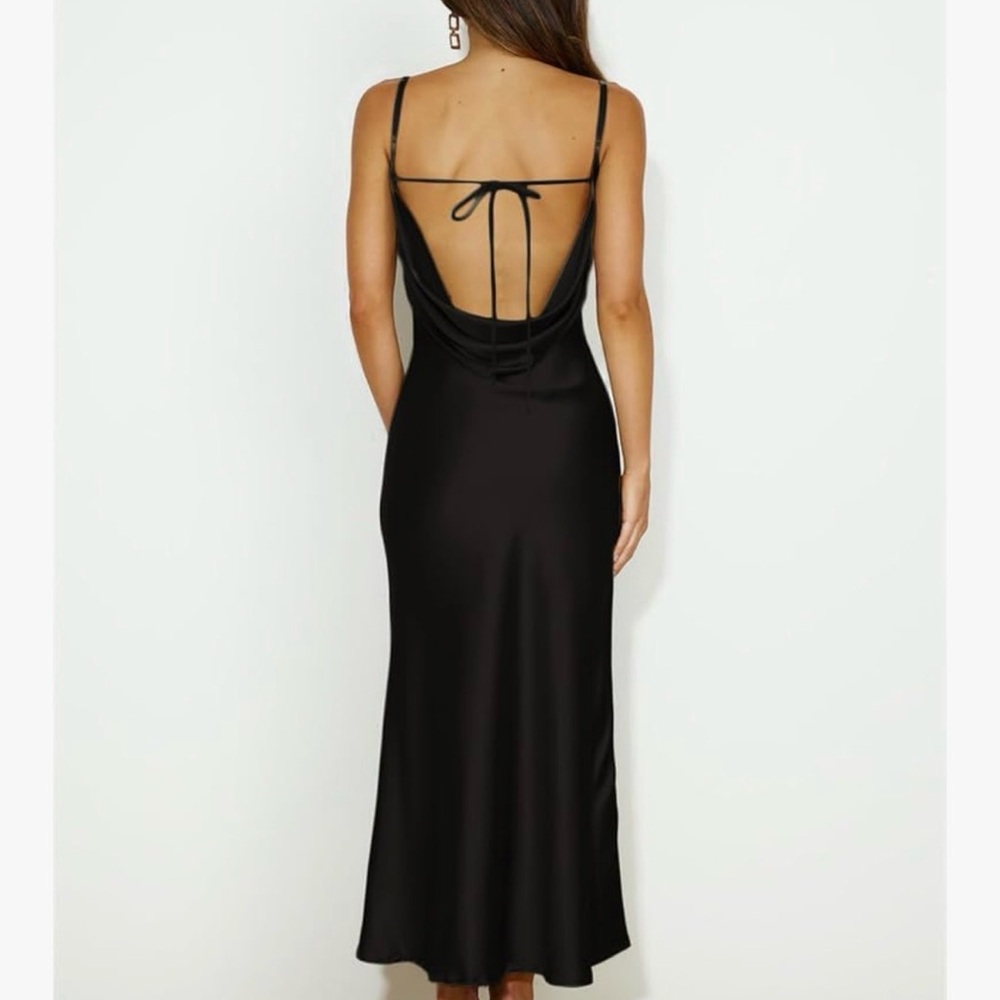 Black Backless Dress